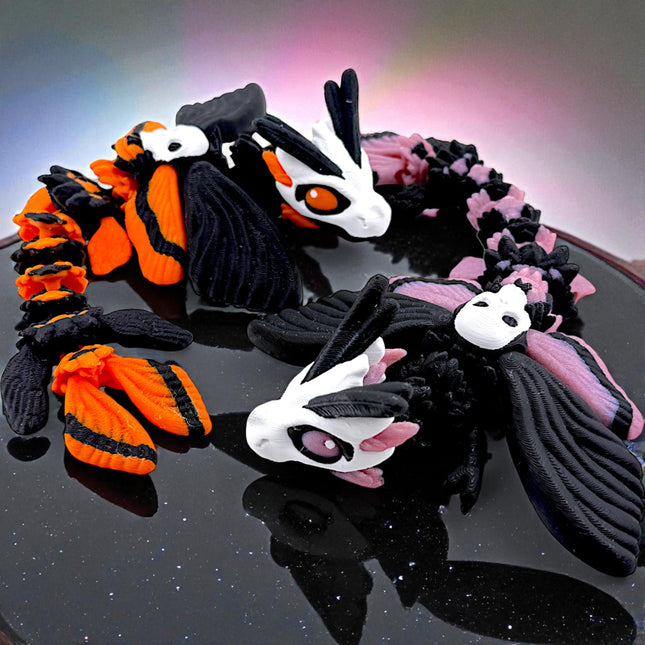 3D Printed Baby Death&#39;s Head Moth Dragon