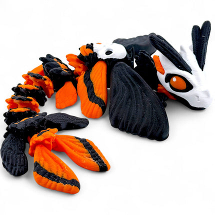 3D Printed Baby Death&#39;s Head Moth Dragon