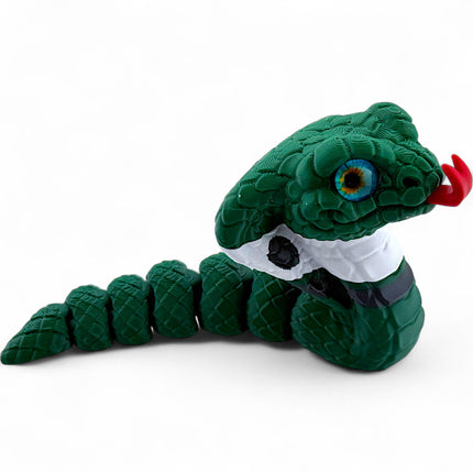 3D Printed Small Chibi Cobra with Realistic Glass Eyes