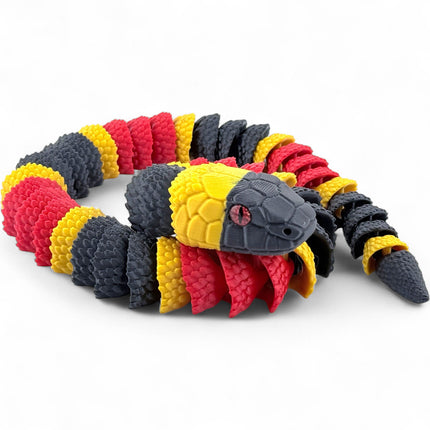 3D Printed Coral Snake with Tree stand