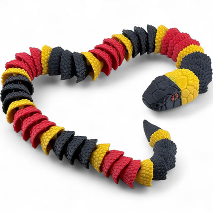 3D Printed Coral Snake with Tree stand