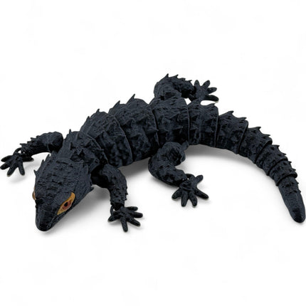 Red-Eyed Crocodile Skink Replica | Articulated Lizard Model for Collectors & Display | 3D Printed Flexy