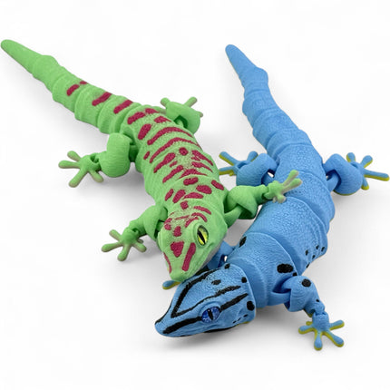 3D Printed Flexy Giant Day Geckos with Realistic Glass Eyes