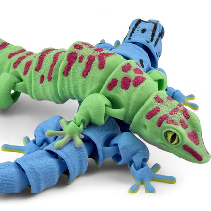 3D Printed Flexy Giant Day Geckos with Realistic Glass Eyes