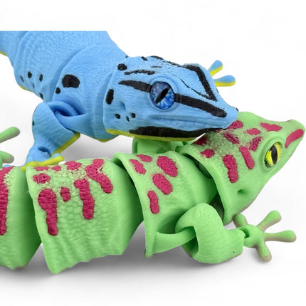 3D Printed Flexy Giant Day Geckos with Realistic Glass Eyes