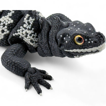 3D Printed Black Sailfin Lizard – Available in Two Sizes