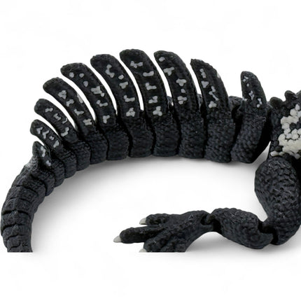3D Printed Black Sailfin Lizard – Available in Two Sizes