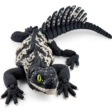 3D Printed Black Sailfin Lizard – Available in Two Sizes