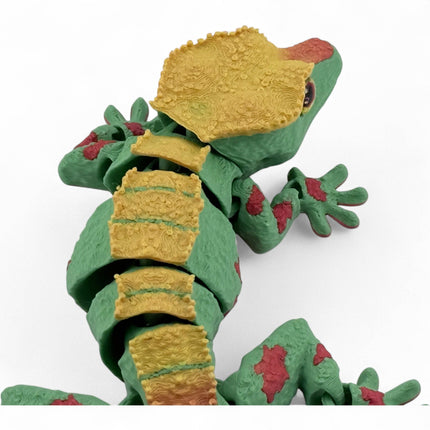 3D Printed Crested Gecko with Realistic Glass Eyes