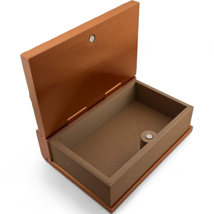 Steampunk Book Box: 3D Printed Robot Decor with Magnetic Closure