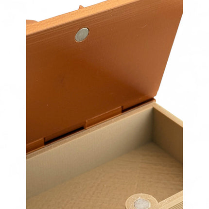 3D Printed Baby Dragon Book Box: Metallic Bronze Trinket Storage