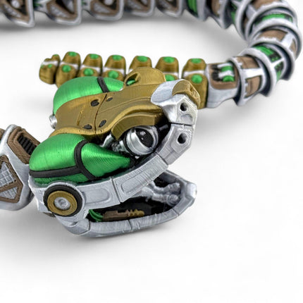3D Printed Rattlesnake RoboRattler | Mechanical Snake Model for Collection, Display, or Conversation Piece