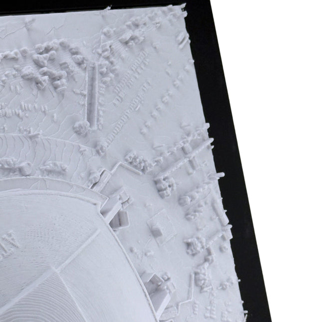 Dallas Cowboys 3D Topographic Map Art - AT&T Stadium Wall Decor