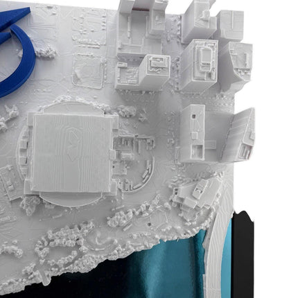 Tampa Bay Lightning Benchmark International Arena Topographical Map Art Framed Wall Decor with Logo