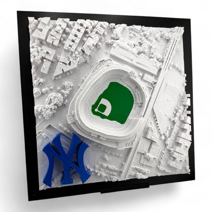 New York Yankees Yankee Stadium Topographical Map Wall Art