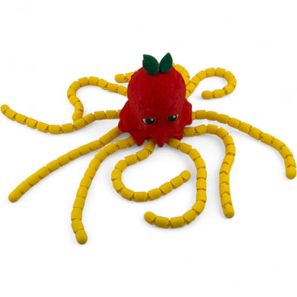 3D Printed Spaghetti Meatball Octopus Figurine: Quirky Kitchen Decor