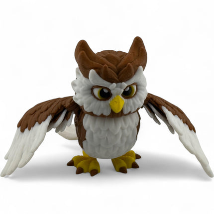 3D Printed Owl Sculpture: Movable Wings, Lifelike Decor