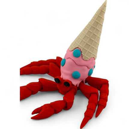 3D Printed Hermit Ice Cream Crab