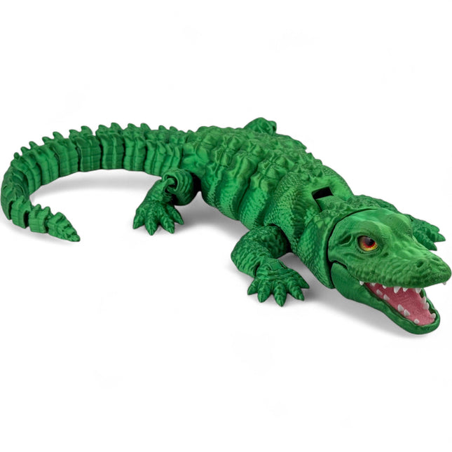 3D Printed Alligator with Realistic Glass Eye