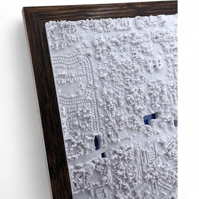 Largo, Florida Map Art Framed Wall Decor Topographical Map