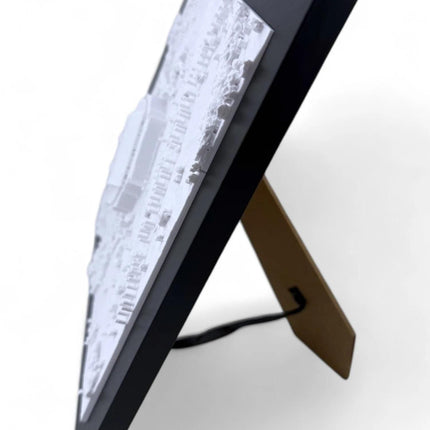 Florida Panthers 3D Topographical Map Art of Amerant Bank Arena - Unique Sports Wall Decor Gift