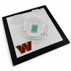 Washington Commanders 3D Stadium Topographic Map Art with Logo - Northwest Stadium Wall Decor Gift for Fans topographical map
