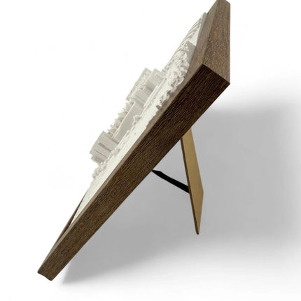 Washington Commanders 3D Printed Topographic Map Art with raised logo