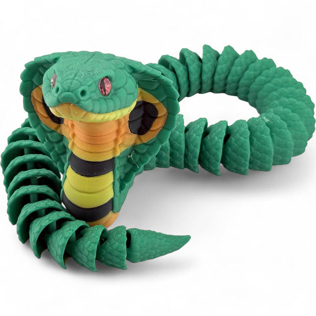 3D Printed Cobra with glass eyes