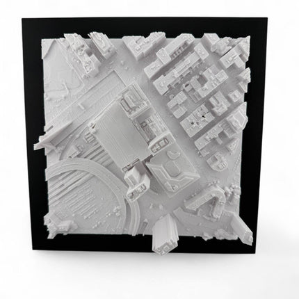 Boston Bruins - TD Gardens 3D Topographical Map Art