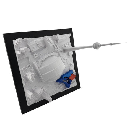 Toronto Blue Jays - Rogers Centre 3D Topographical Map Art with raised logo