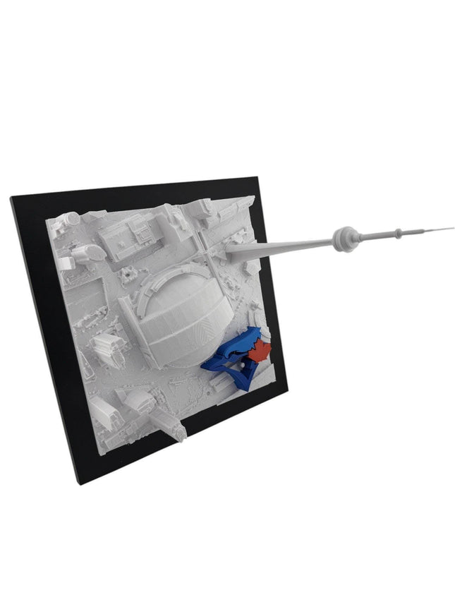 Toronto Blue Jays - Rogers Centre 3D Topographical Map Art with raised logo