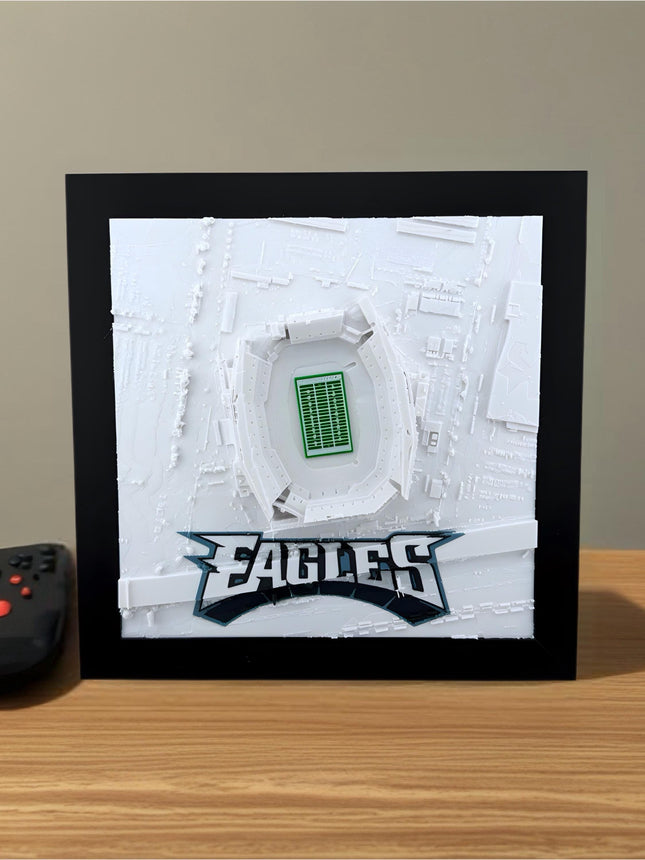 Philadelphia Eagles Lincoln Financial Field NFL Stadium Decor map wall art