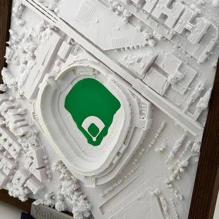 Yankees Wall Decor Stadium Topographical Map Art - Framed New York Yankees Wall Decor, MLB Fan Gift, Sports Stadium Map Print