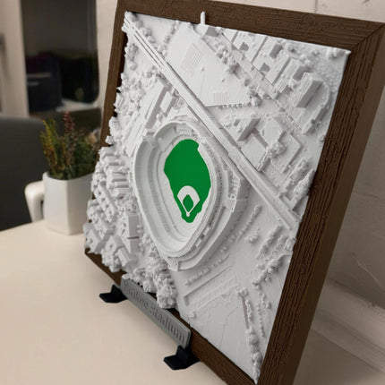 Yankees Wall Decor Stadium Topographical Map Art - Framed New York Yankees Wall Decor, MLB Fan Gift, Sports Stadium Map Print