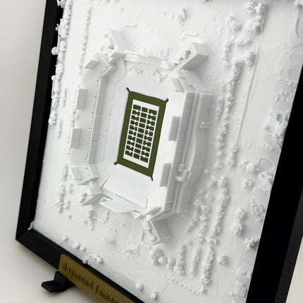 Raymond James Stadium Topographical Map Art - Tampa Bay Buccaneers Framed Wall Decor, Football Stadium Gift, Sports Fan Room Decoration