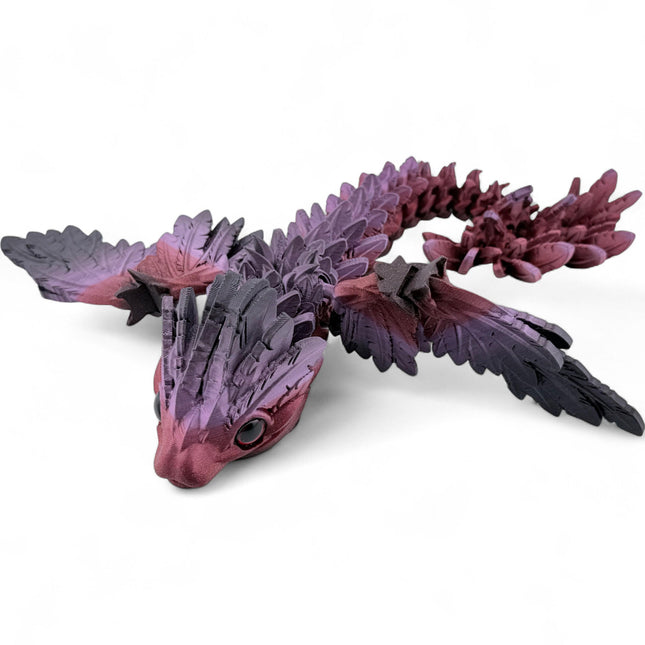 3D Printed Baby Flying Serpent – Fully Customizable Fantasy Model with Realistic Glass Eyes