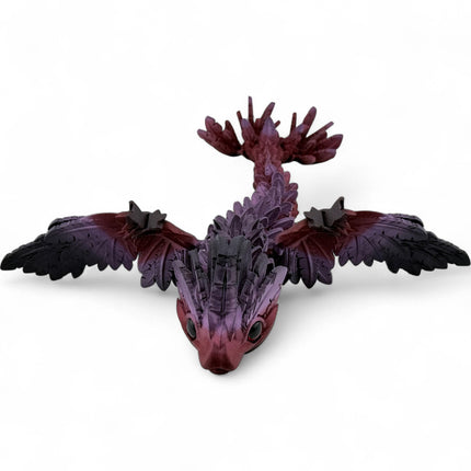 3D Printed Baby Flying Serpent – Fully Customizable Fantasy Model with Realistic Glass Eyes