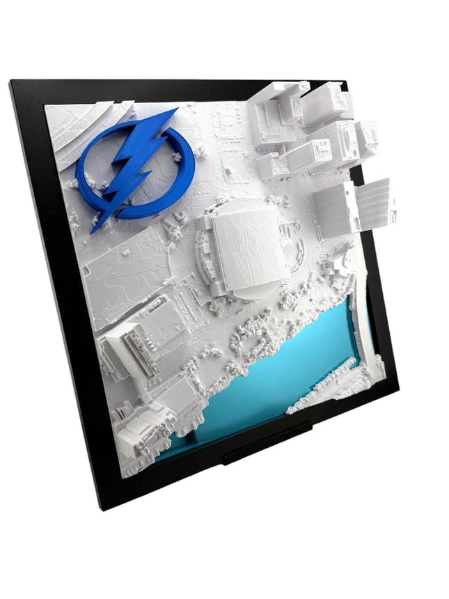 Tampa Bay Lightning – Benchmark International Arena 3D Stadium Map Wall Art