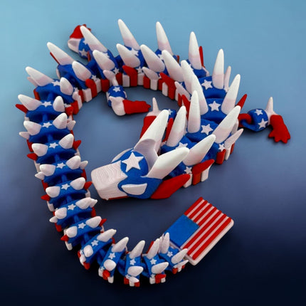 USA Patriot 3D Printed Dragon