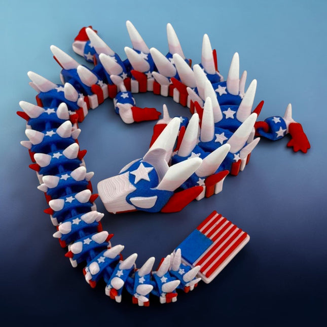 USA Patriot 3D Printed Dragon