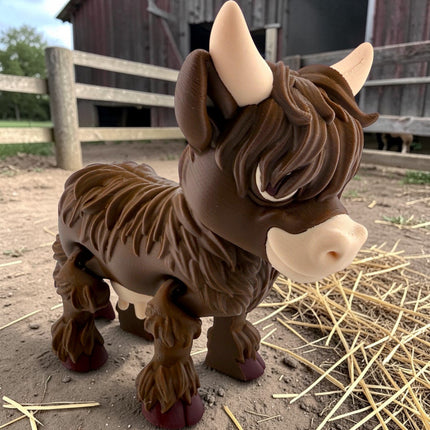 3D Printed Highland Cows