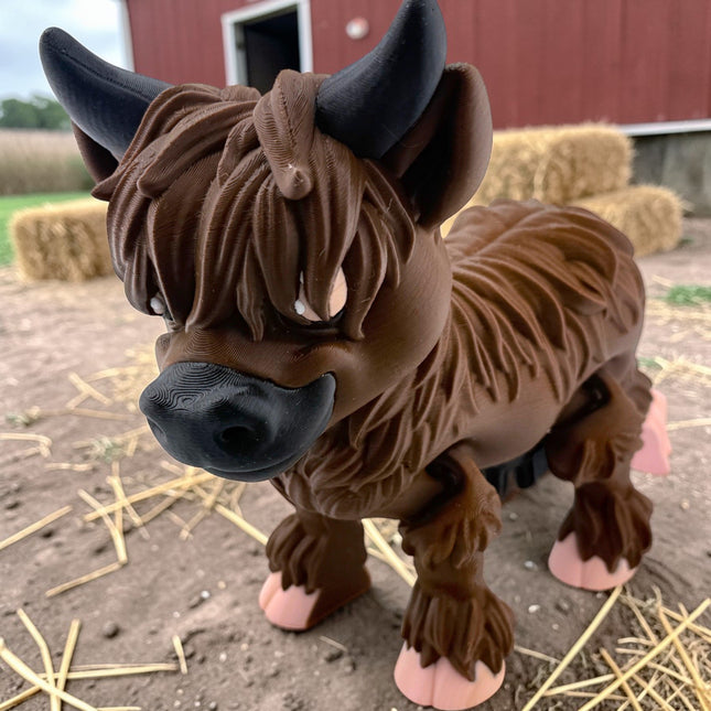 3D Printed Highland Cows