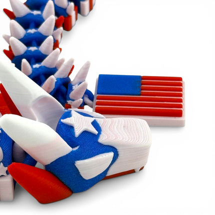 USA Patriot 3D Printed Dragon