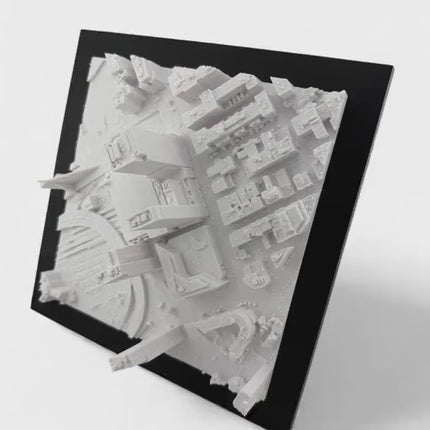 Boston Bruins - TD Gardens 3D Topographical Map Art
