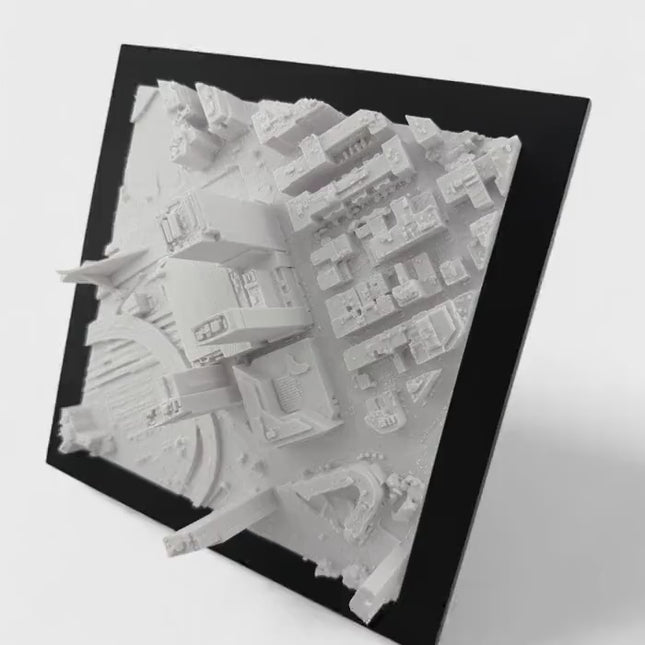 Boston Bruins - TD Gardens 3D Topographical Map Art