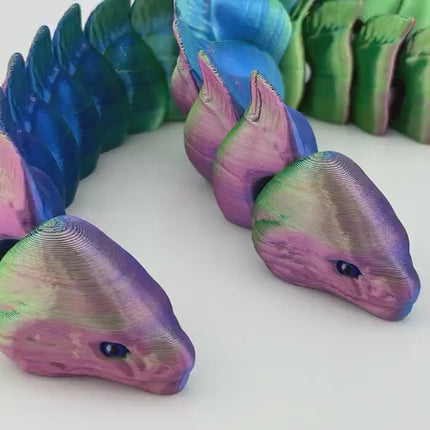 3D Printed Moray Eel Sculpture – Realistic Sea Creature Figurine, Unique Ocean Decor, Marine Life Gift